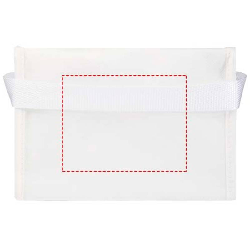 Chladiaca taška z recyklovanej netkanej textílie na 6 plechoviek, 4 l Spectrum, biela Chladiaca taška z recyklovanej netkanej textílie na 6 plechoviek, 4 l Spectrum, biela