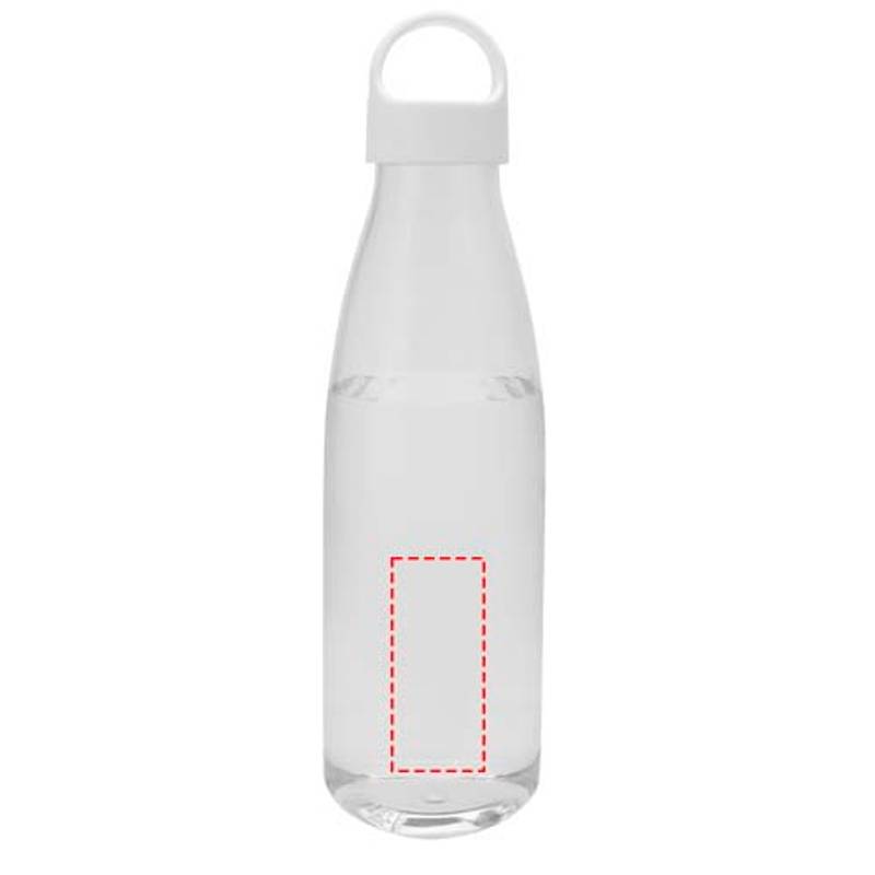 Fľaša na vodu z recyklovaného plastu s objemom 800 ml Bergen, transparentná Fľaša na vodu z recyklovaného plastu s objemom 800 ml Bergen, transparentná