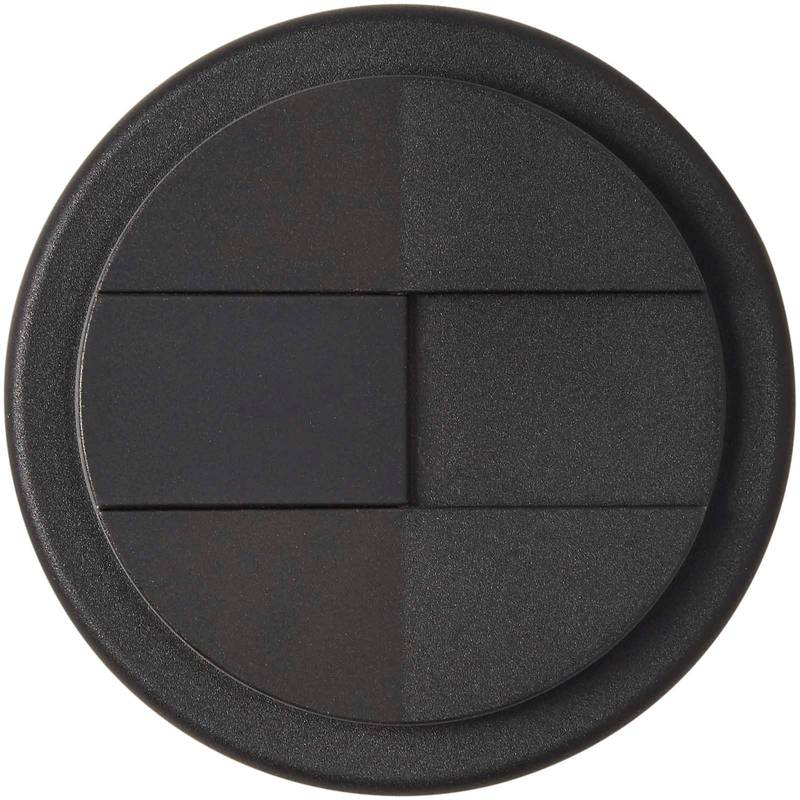 Americano® Eco 350ml recyklovaný hrnček s vekom odolným proti rozliatiu, čierna Americano® Eco 350ml recyklovaný hrnček s vekom odolným proti rozliatiu, čierna