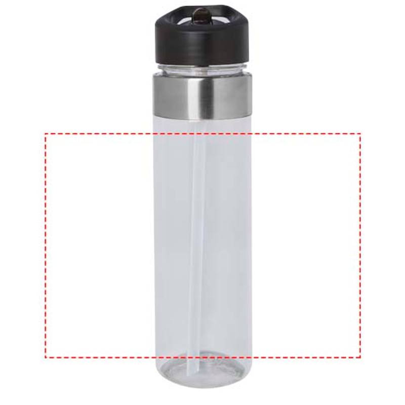 Dylan 650ml Tritan fľaša s viečkom s hubicou, transparentná Dylan 650ml Tritan fľaša s viečkom s hubicou, transparentná