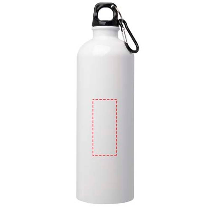 750ml jednostenná fľaša na vodu Oregon z nerezovej ocele a karabínou, biela 750ml jednostenná fľaša na vodu Oregon z nerezovej ocele a karabínou, biela