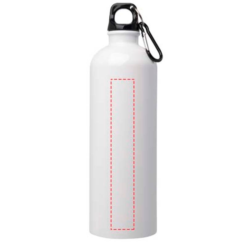 750ml jednostenná fľaša na vodu Oregon z nerezovej ocele a karabínou, biela 750ml jednostenná fľaša na vodu Oregon z nerezovej ocele a karabínou, biela