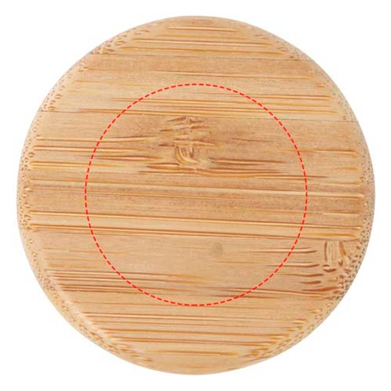 Fľaša Lume s objemom 500 ml, z matného sodnovápenatého skla s bambusovým viečkom, biela Fľaša Lume s objemom 500 ml, z matného sodnovápenatého skla s bambusovým viečkom, biela