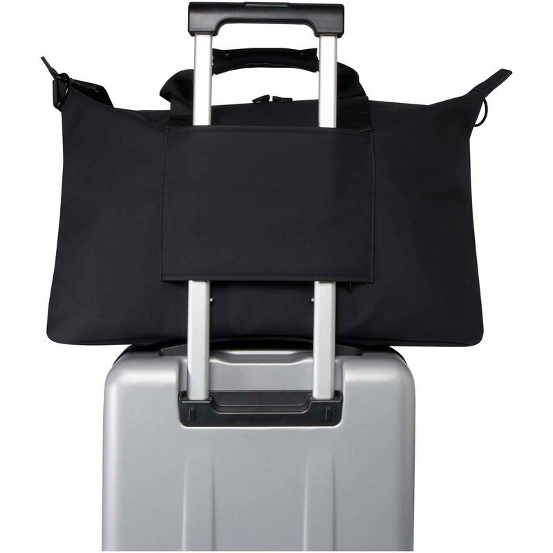 Recyklovaná taška na 15,6″ notebook Turner s certifikací GRS a objemem 36 l, černá Recyklovaná taška na 15,6″ notebook Turner s certifikací GRS a objemem 36 l, černá