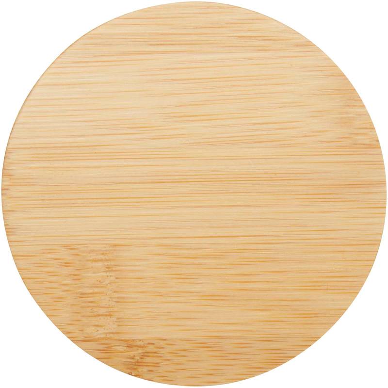 Sklenený hrnček Leona s objemom 350 ml a bambusovým viečkom, transparentná Sklenený hrnček Leona s objemom 350 ml a bambusovým viečkom, transparentná