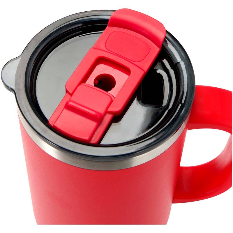 Sydney 1200ml medený vákuovo izolovaný hrnček so slamkou a dvojitou stenou, červená Sydney 1200ml medený vákuovo izolovaný hrnček so slamkou a dvojitou stenou, červená