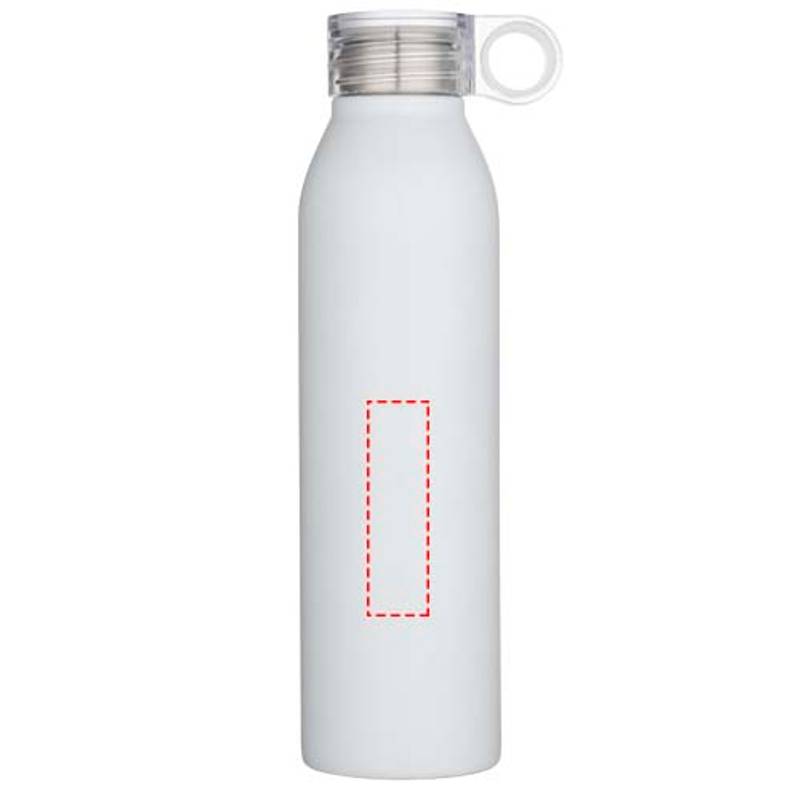 650ml fľaša na vodu Grom z recyklovanej nerezovej ocele , biela 650ml fľaša na vodu Grom z recyklovanej nerezovej ocele , biela