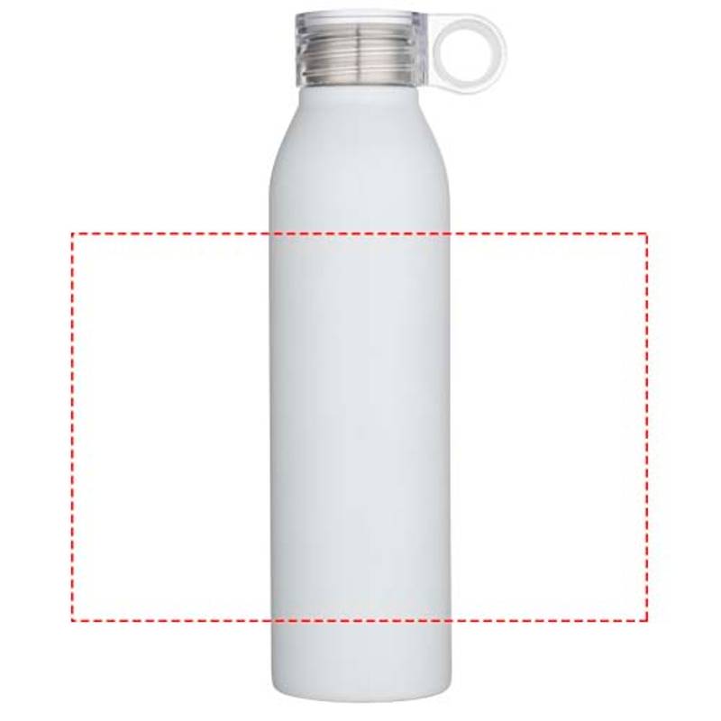 650ml fľaša na vodu Grom z recyklovanej nerezovej ocele , biela 650ml fľaša na vodu Grom z recyklovanej nerezovej ocele , biela