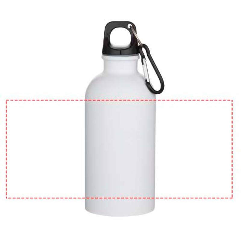 400ml jednostenná fľaša na vodu Oregon z nerezovej ocele , karabínou a matnou povrc, biela 400ml jednostenná fľaša na vodu Oregon z nerezovej ocele , karabínou a matnou povrc, biela