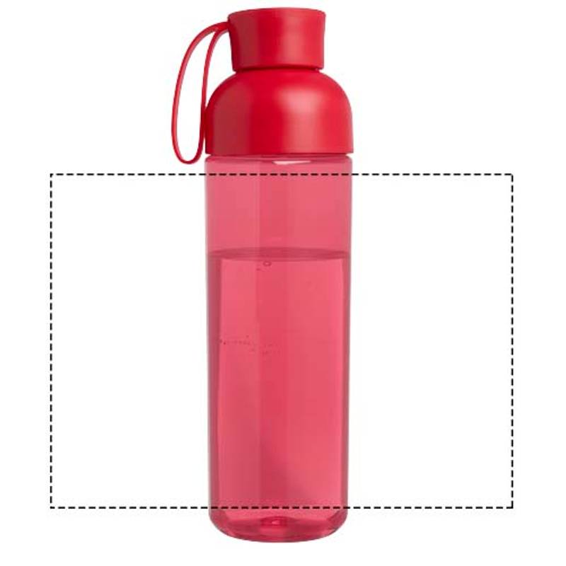 Illuminate 600ml RPET fľaša na vodu, červená Illuminate 600ml RPET fľaša na vodu, červená