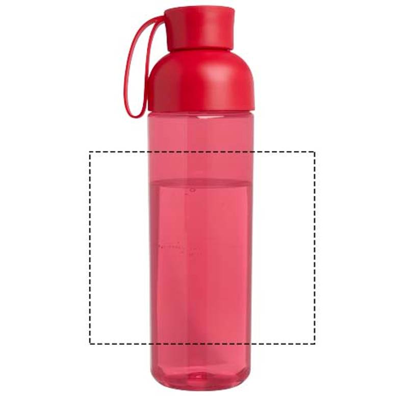 Illuminate 600ml RPET fľaša na vodu, červená Illuminate 600ml RPET fľaša na vodu, červená