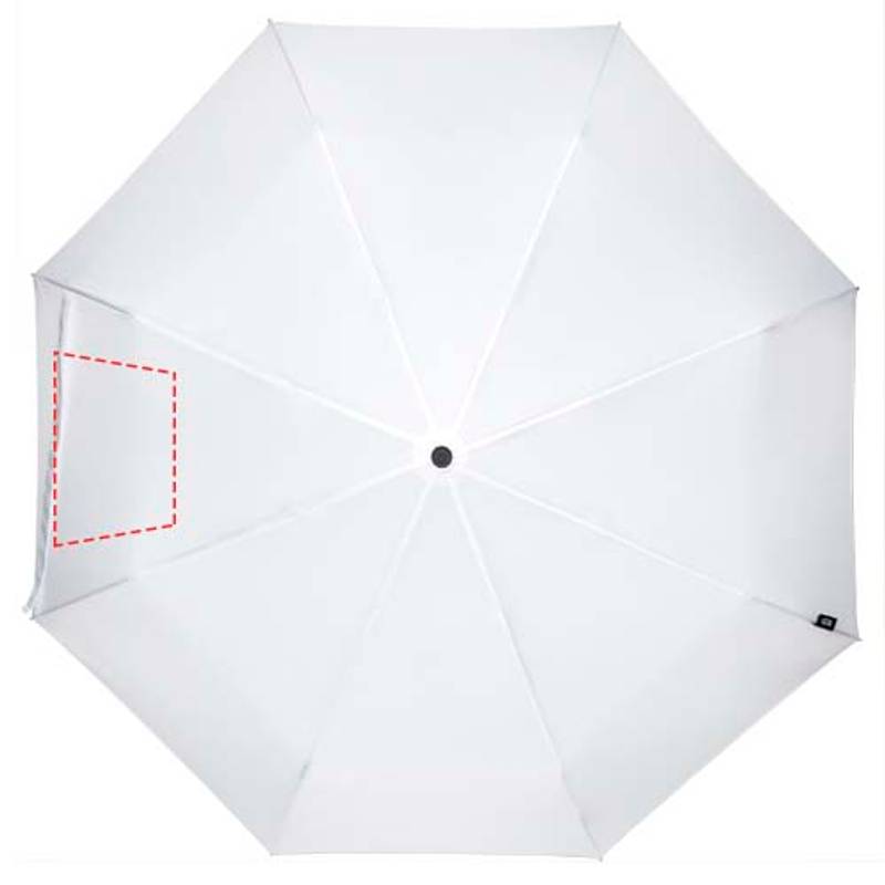 Dane dáždnik z RPET, 21", biela Dane dáždnik z RPET, 21", biela