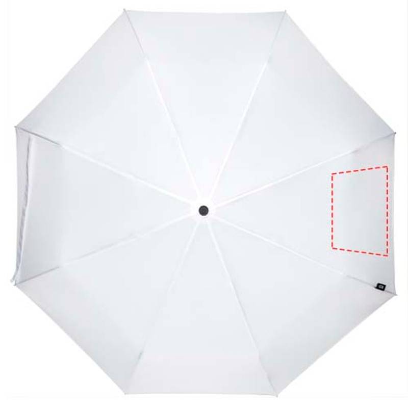 Dane dáždnik z RPET, 21", biela Dane dáždnik z RPET, 21", biela