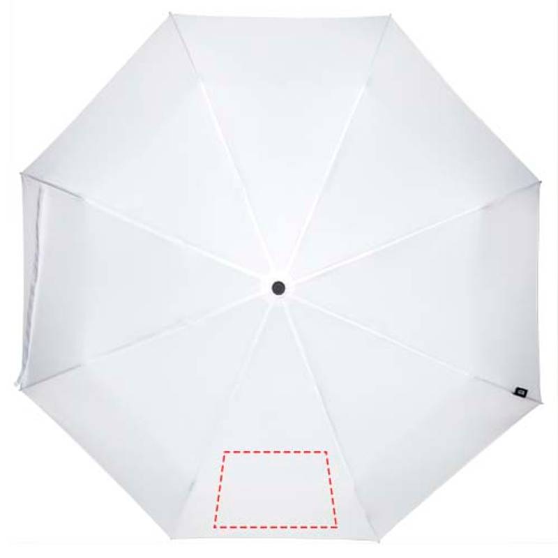 Dane dáždnik z RPET, 21", biela Dane dáždnik z RPET, 21", biela