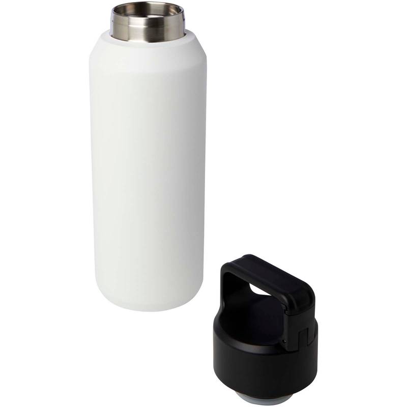 Nerezová fľaša na vodu Vasa s obsahom 600 ml a medenou vákuovou izoláciou, biela Nerezová fľaša na vodu Vasa s obsahom 600 ml a medenou vákuovou izoláciou, biela