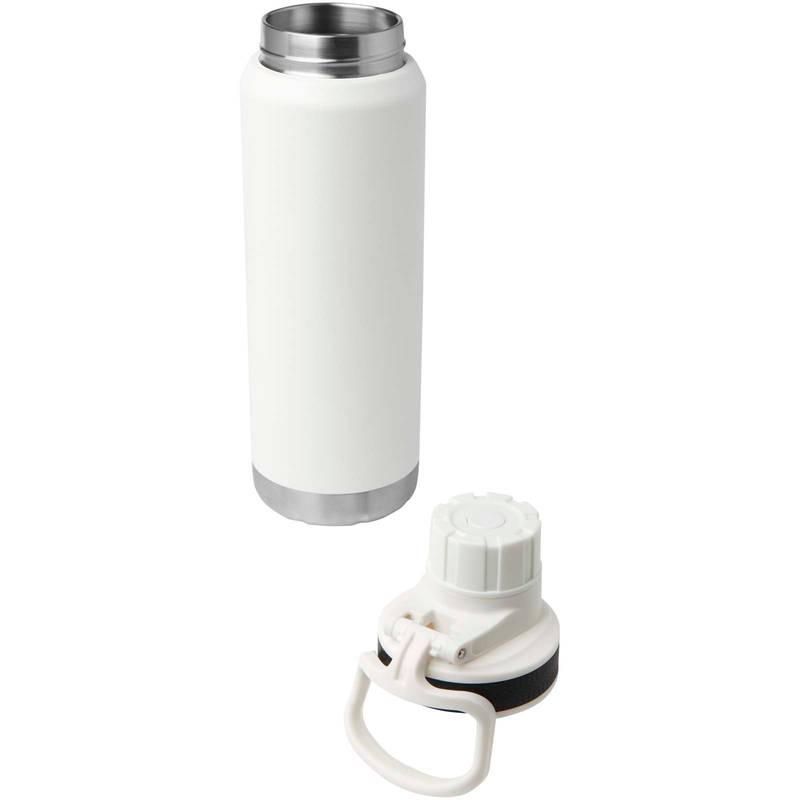 Nerezová fľaša na vodu Fortis s obsahom 700 ml a medenou vákuovou izoláciou, biela Nerezová fľaša na vodu Fortis s obsahom 700 ml a medenou vákuovou izoláciou, biela