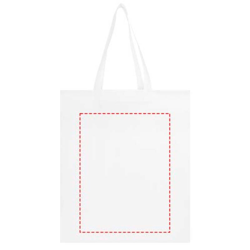 Nákupná taška EcoSeal s klinom z netkanej textílie, 12 l, biela Nákupná taška EcoSeal s klinom z netkanej textílie, 12 l, biela