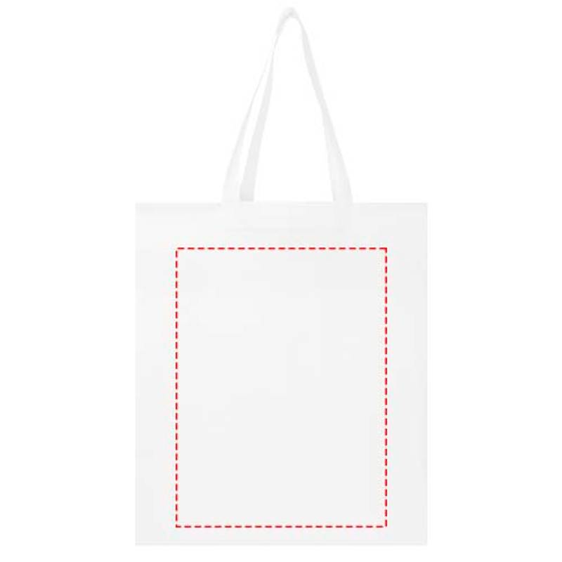 Nákupná taška EcoSeal s klinom z netkanej textílie, 12 l, biela Nákupná taška EcoSeal s klinom z netkanej textílie, 12 l, biela