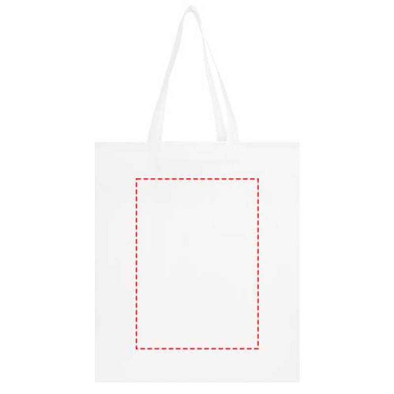 Nákupná taška EcoSeal s klinom z netkanej textílie, 12 l, biela Nákupná taška EcoSeal s klinom z netkanej textílie, 12 l, biela