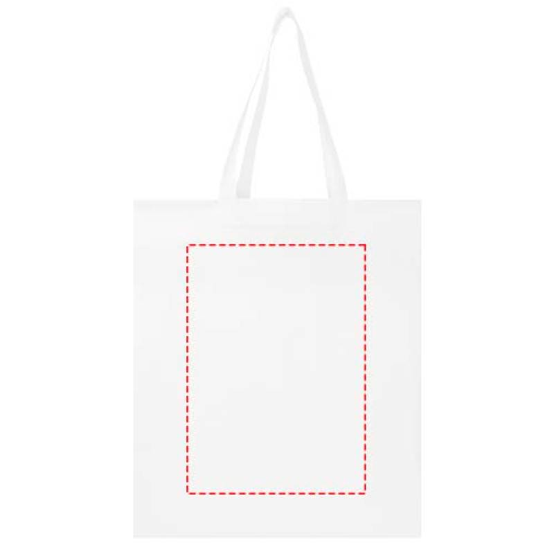 Nákupná taška EcoSeal s klinom z netkanej textílie, 12 l, biela Nákupná taška EcoSeal s klinom z netkanej textílie, 12 l, biela