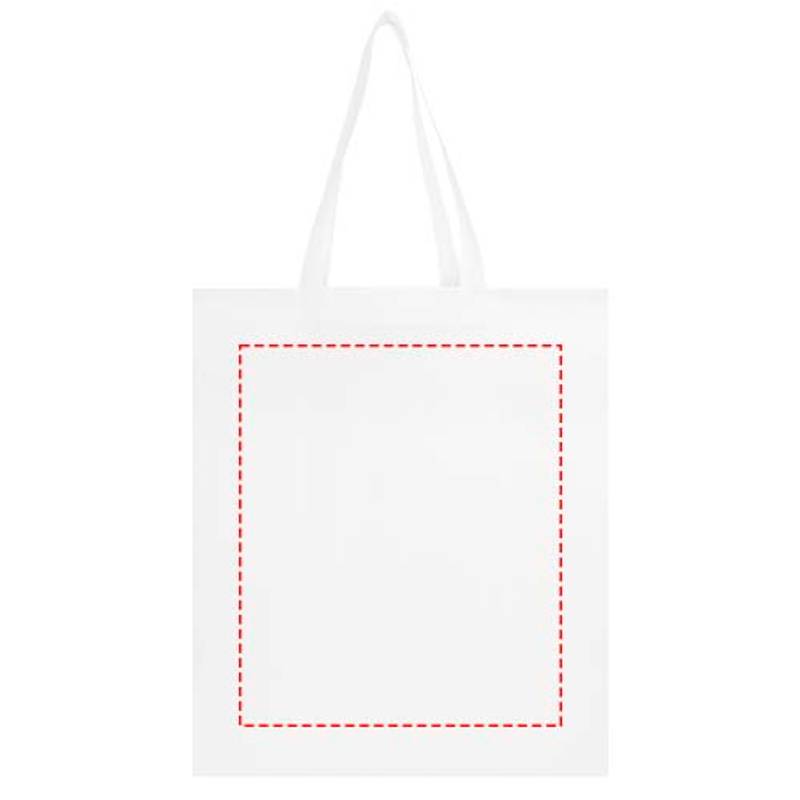 Nákupná taška EcoSeal s klinom z netkanej textílie, 12 l, biela Nákupná taška EcoSeal s klinom z netkanej textílie, 12 l, biela