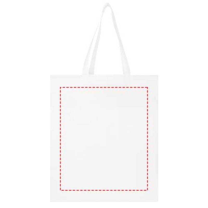 Nákupná taška EcoSeal s klinom z netkanej textílie, 12 l, biela Nákupná taška EcoSeal s klinom z netkanej textílie, 12 l, biela