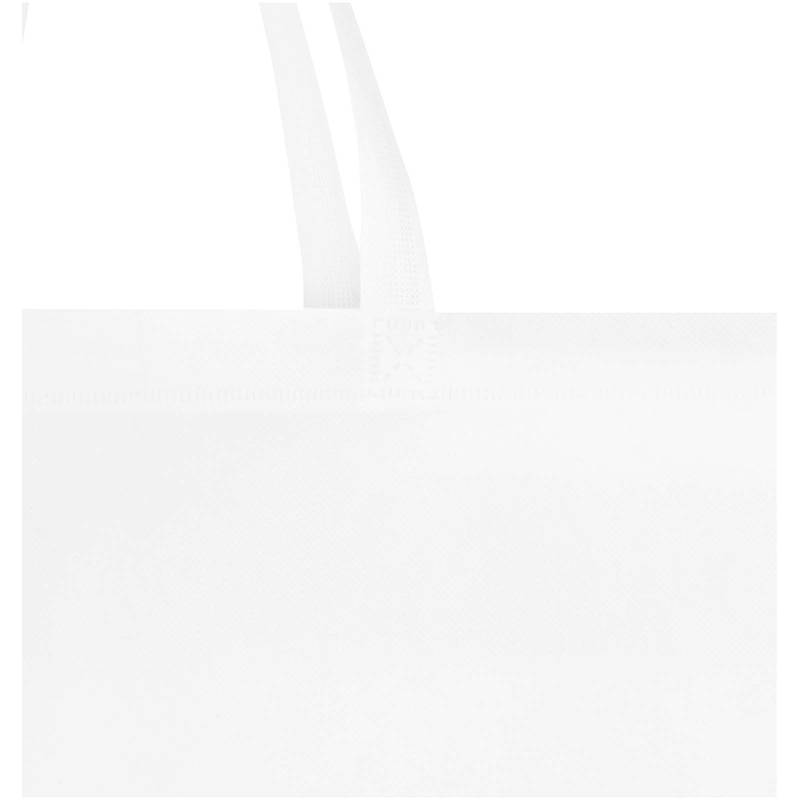 Nákupná taška EcoSeal s klinom z netkanej textílie, 12 l, biela Nákupná taška EcoSeal s klinom z netkanej textílie, 12 l, biela