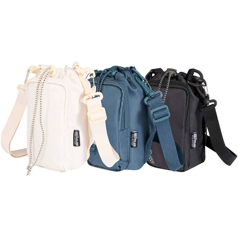 Cestovná taška na fľašu Trip Aware™ z recyklovaného materiálu s objemom 2 l, biela Creme Cestovná taška na fľašu Trip Aware™ z recyklovaného materiálu s objemom 2 l, biela Creme