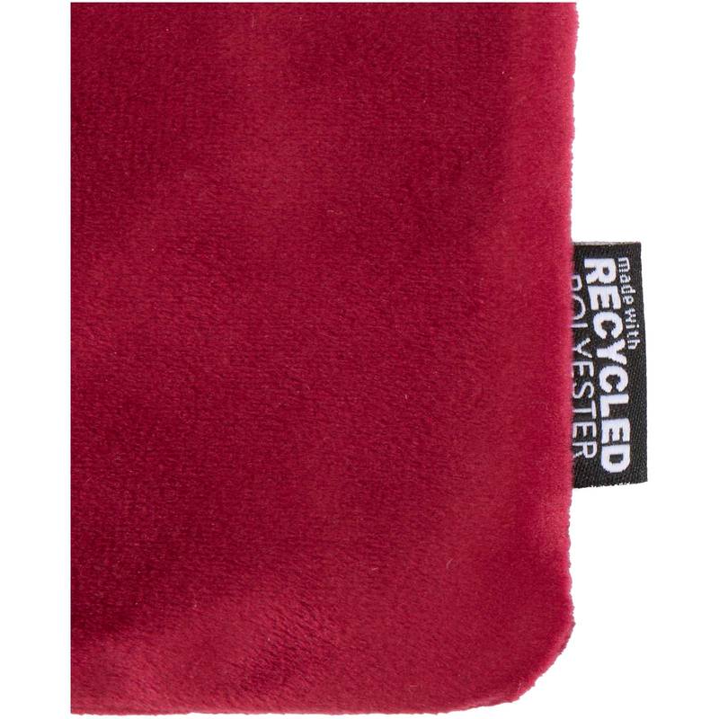 Swift GRS recyklovaná sada toaletných taštičiek zo zamatu, červená Burgundy Swift GRS recyklovaná sada toaletných taštičiek zo zamatu, červená Burgundy