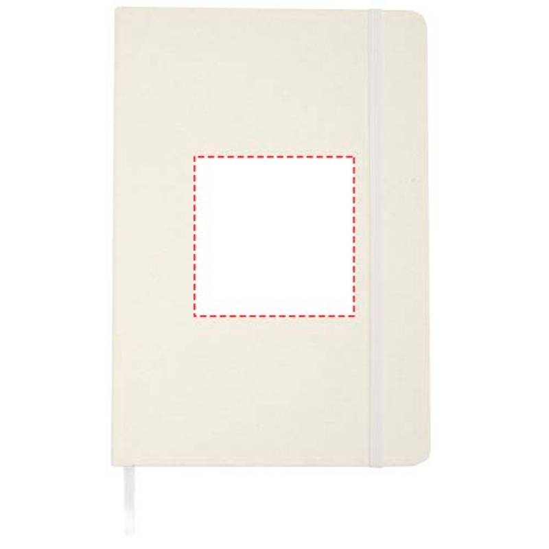 Bass zápisník formátu A5 z recyklovaného materiálu s linajkovými stránkami, biela Bass zápisník formátu A5 z recyklovaného materiálu s linajkovými stránkami, biela