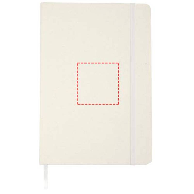 Bass zápisník formátu A5 z recyklovaného materiálu s linajkovými stránkami, biela Bass zápisník formátu A5 z recyklovaného materiálu s linajkovými stránkami, biela