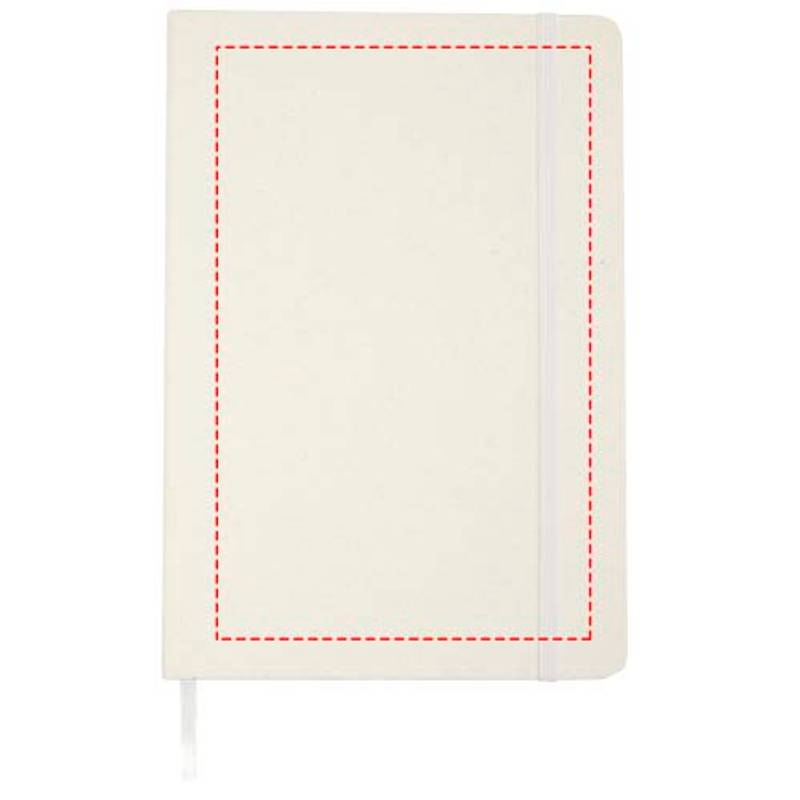 Bass zápisník formátu A5 z recyklovaného materiálu s linajkovými stránkami, biela Bass zápisník formátu A5 z recyklovaného materiálu s linajkovými stránkami, biela