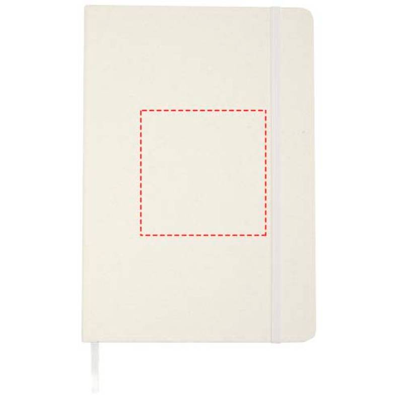 Bass zápisník formátu A5 z recyklovaného materiálu s linajkovými stránkami, biela Bass zápisník formátu A5 z recyklovaného materiálu s linajkovými stránkami, biela