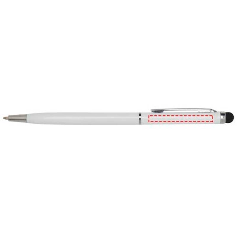 Ore aluminium ballpoint pen with stylus, biela Ore aluminium ballpoint pen with stylus, biela