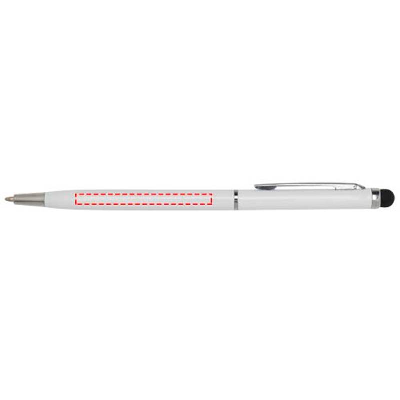 Ore aluminium ballpoint pen with stylus, biela Ore aluminium ballpoint pen with stylus, biela