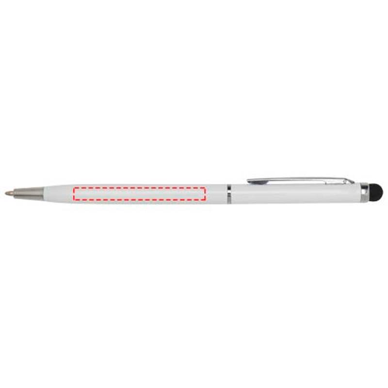 Ore aluminium ballpoint pen with stylus, biela Ore aluminium ballpoint pen with stylus, biela