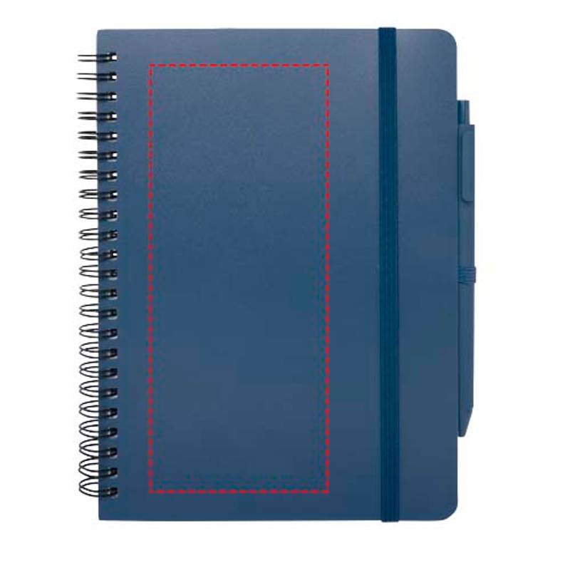 Zápisník s pevnou obálkou formátu A5 Thalaasa s guľôčkovým perom, modrá Aquamarine Zápisník s pevnou obálkou formátu A5 Thalaasa s guľôčkovým perom, modrá Aquamarine