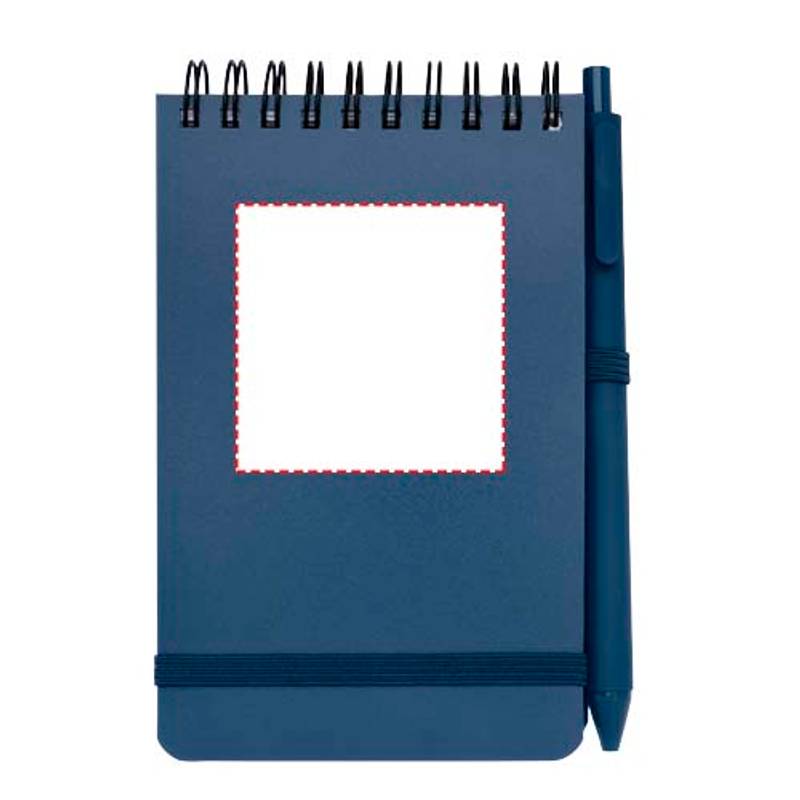 Zápisník s pevnou obálkou formátu A6 Thalaasa s guľôčkovým perom, modrá Aquamarine Zápisník s pevnou obálkou formátu A6 Thalaasa s guľôčkovým perom, modrá Aquamarine