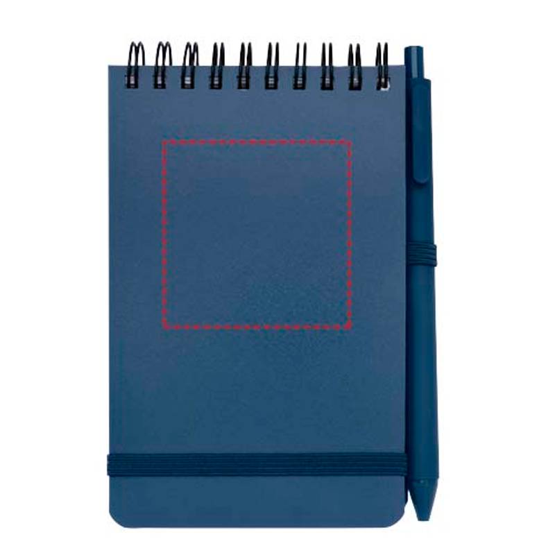 Zápisník s pevnou obálkou formátu A6 Thalaasa s guľôčkovým perom, modrá Aquamarine Zápisník s pevnou obálkou formátu A6 Thalaasa s guľôčkovým perom, modrá Aquamarine