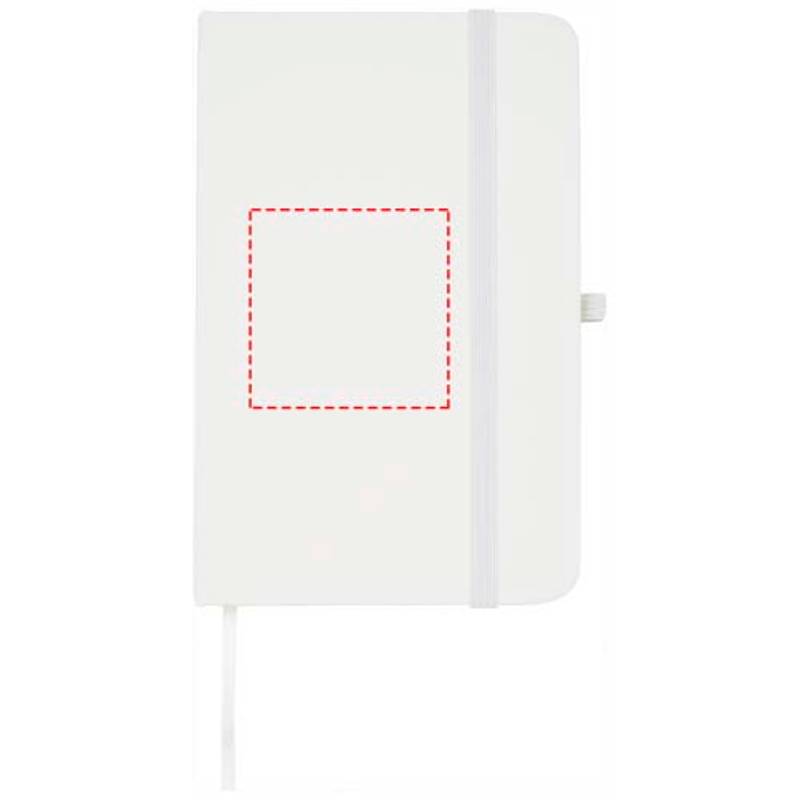 Zápisník formátu A6 s pevnou obálkou Spectrum Plus, bílá Zápisník formátu A6 s pevnou obálkou Spectrum Plus, bílá