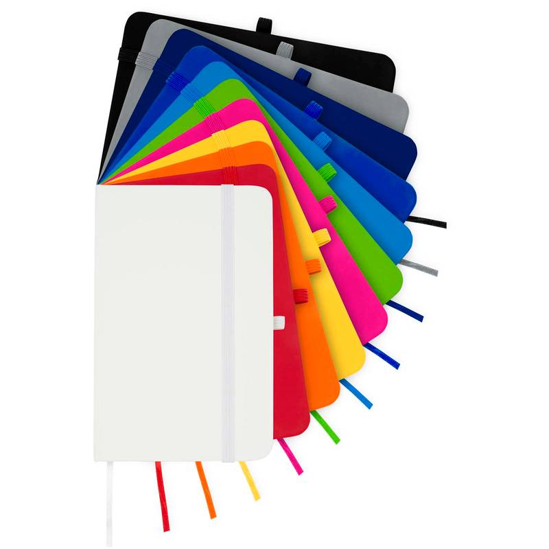 Zápisník formátu A6 s pevnou obálkou Spectrum Plus, biela Zápisník formátu A6 s pevnou obálkou Spectrum Plus, biela