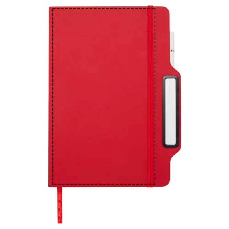 Zápisník s pevnou obálkou formátu A5 Nexus so sadou pera a ceruzky, červená Zápisník s pevnou obálkou formátu A5 Nexus so sadou pera a ceruzky, červená