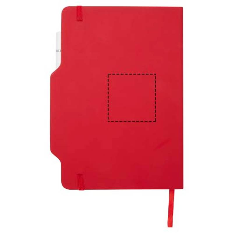 Zápisník s pevnou obálkou formátu A5 Nexus so sadou pera a ceruzky, červená Zápisník s pevnou obálkou formátu A5 Nexus so sadou pera a ceruzky, červená