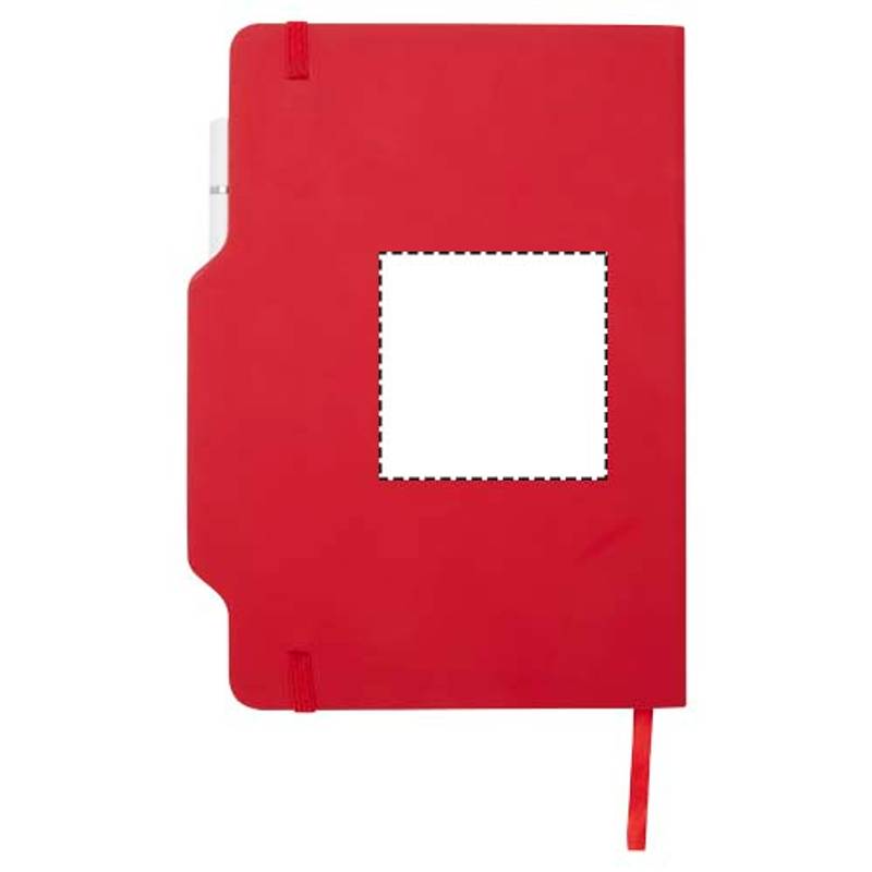 Zápisník s pevnou obálkou formátu A5 Nexus so sadou pera a ceruzky, červená Zápisník s pevnou obálkou formátu A5 Nexus so sadou pera a ceruzky, červená