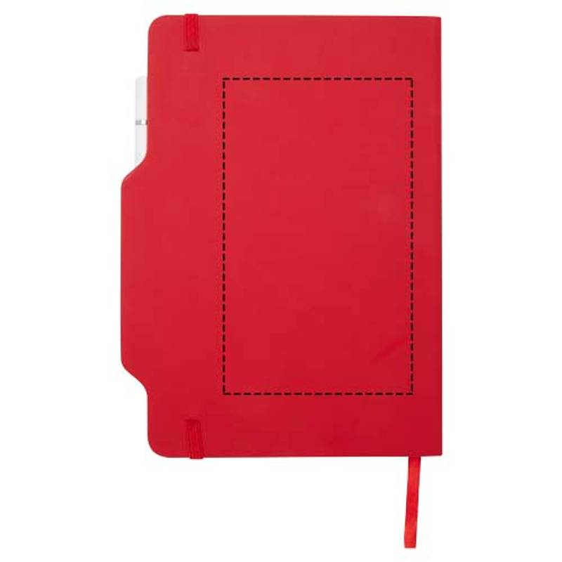 Zápisník s pevnou obálkou formátu A5 Nexus so sadou pera a ceruzky, červená Zápisník s pevnou obálkou formátu A5 Nexus so sadou pera a ceruzky, červená