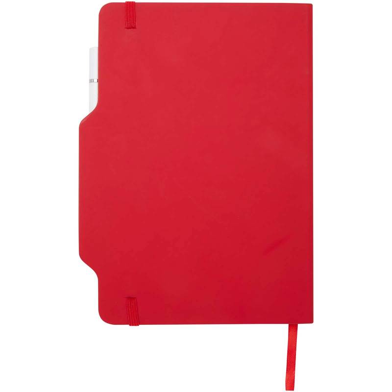 Zápisník s pevnou obálkou formátu A5 Nexus so sadou pera a ceruzky, červená Zápisník s pevnou obálkou formátu A5 Nexus so sadou pera a ceruzky, červená