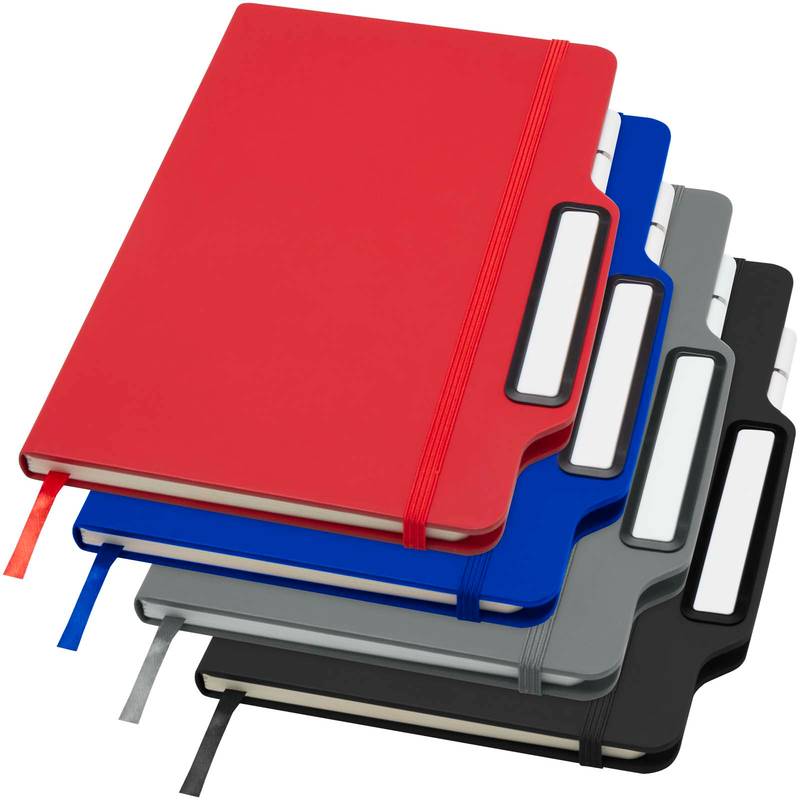 Zápisník s pevnou obálkou formátu A5 Nexus so sadou pera a ceruzky, červená Zápisník s pevnou obálkou formátu A5 Nexus so sadou pera a ceruzky, červená