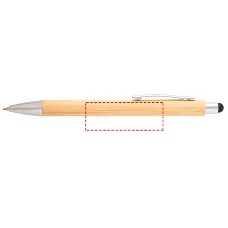 Sada bambusového kuličkového pera a mikrotužky Oblys, hnědá Natural Sada bambusového kuličkového pera a mikrotužky Oblys, hnědá Natural