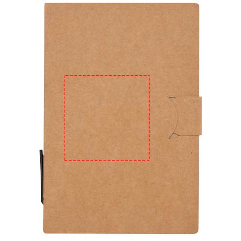 Brožúrka samolepiaceho bločku Swift s guličkovým perom, hnedá Natural Brožúrka samolepiaceho bločku Swift s guličkovým perom, hnedá Natural