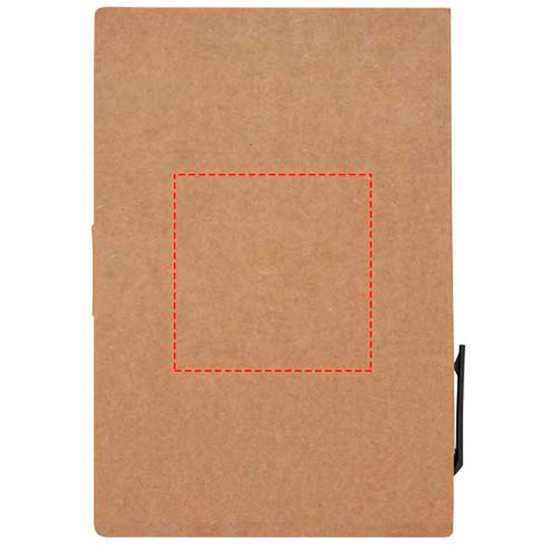 Brožúrka samolepiaceho bločku Swift s guličkovým perom, hnedá Natural Brožúrka samolepiaceho bločku Swift s guličkovým perom, hnedá Natural